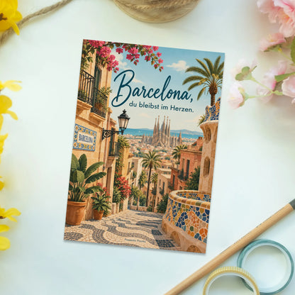Herzliche Postkarte Barcelona für Urlaubsgrüße mit Sagrada Familia|p:2016615|h:1d0ac1a6306aeb5d518dd52a2fa1df0d