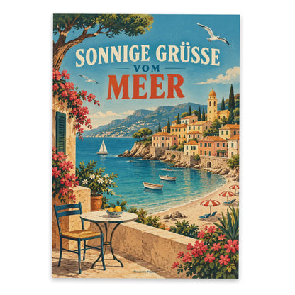 Sonnige Postkarte zur Reise mit Küstenstadt|p:2016623|h:2e843c7b3ffcc72b347ec45751c19d7f