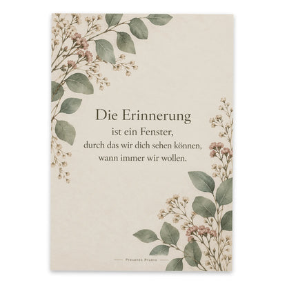 Einfühlsame Grußkarte zur Trauer mit Eukalyptuszweigen|p:2016630|h:dfd30457118471f70b376b93874e0686