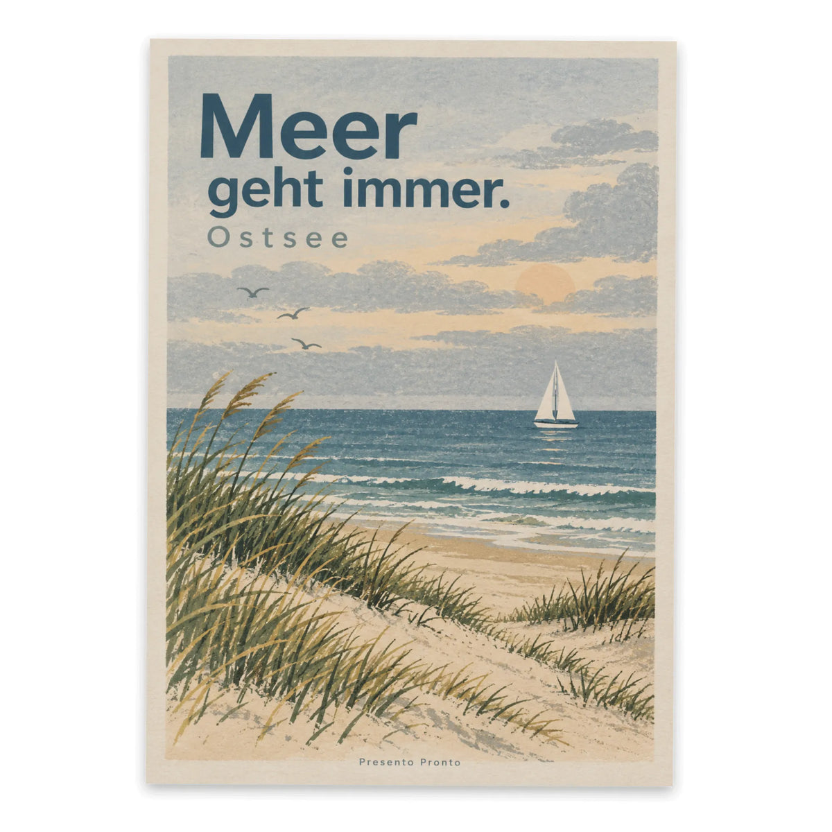 Entspannte Urlaubspostkarte von der Ostsee mit Segelboot|p:2016635|h:bdfa82a856c6b83bcb25ae42afa7d882