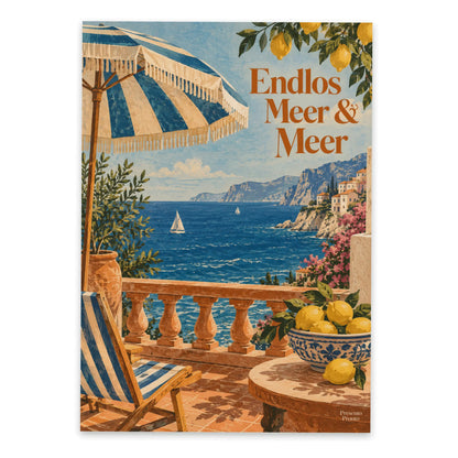Lustige Postkarte zur Reise mit Sonnenschirm am Meer|p:2016637|h:110787f01ff65c76caaaeb145f966ac1