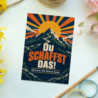 Motivierende Postkarte Du schaffst das für viel Erfolg|p:2016638|h:5efbdf015483e2beb52b92515c4f62d6