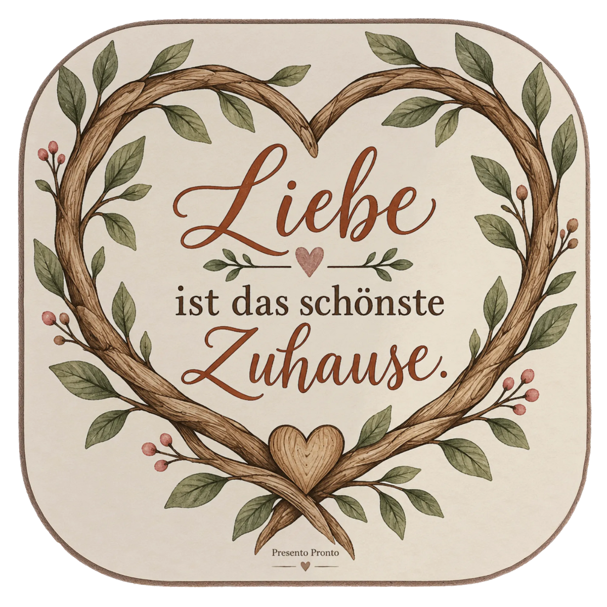 Romantischer Holzuntersetzer mit Herz für Paare|p:2016643|h:058bb22dc67c770a1468e507d5ee1161