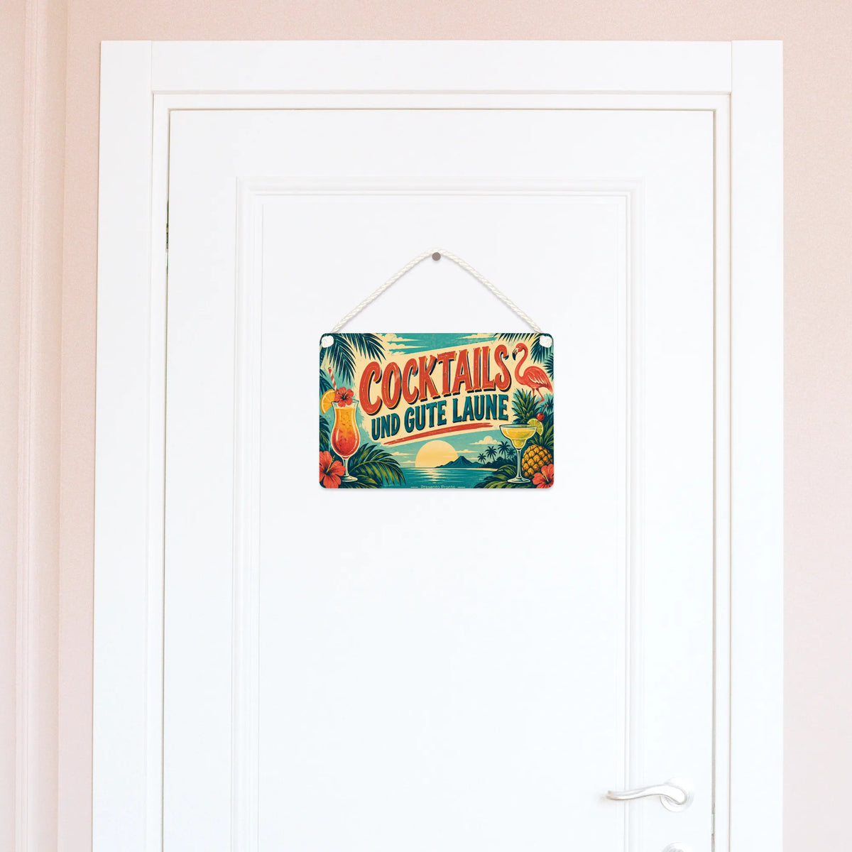 Lustiges Schild für Cocktails mit Flamingo|p:2016645|h:490cddd794572999c26b033fbc64fac5