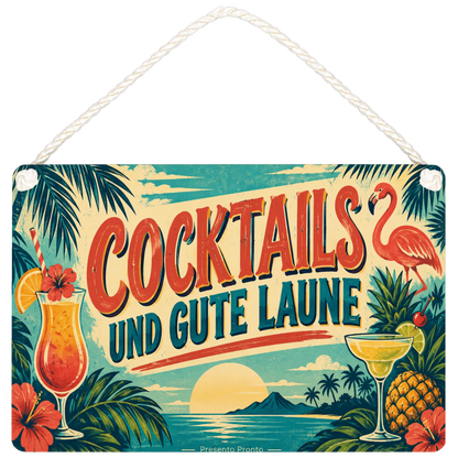 Lustiges Schild für Cocktails mit Flamingo|p:2016647|h:069280453db25bf1edc0d8da5c6924bc