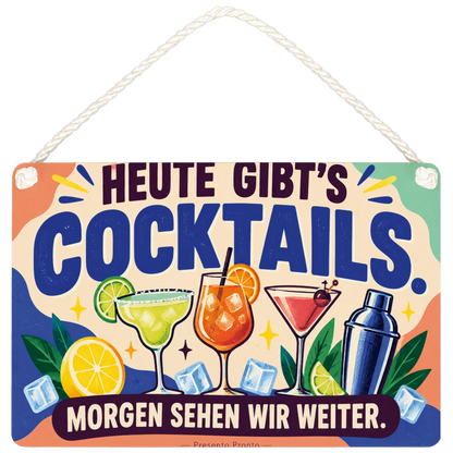 Lustiges Cocktail-Schild für die Hausbar mit Gläsern|p:2016655|h:ed48805c7aedd713fd7c252b8245dfbf