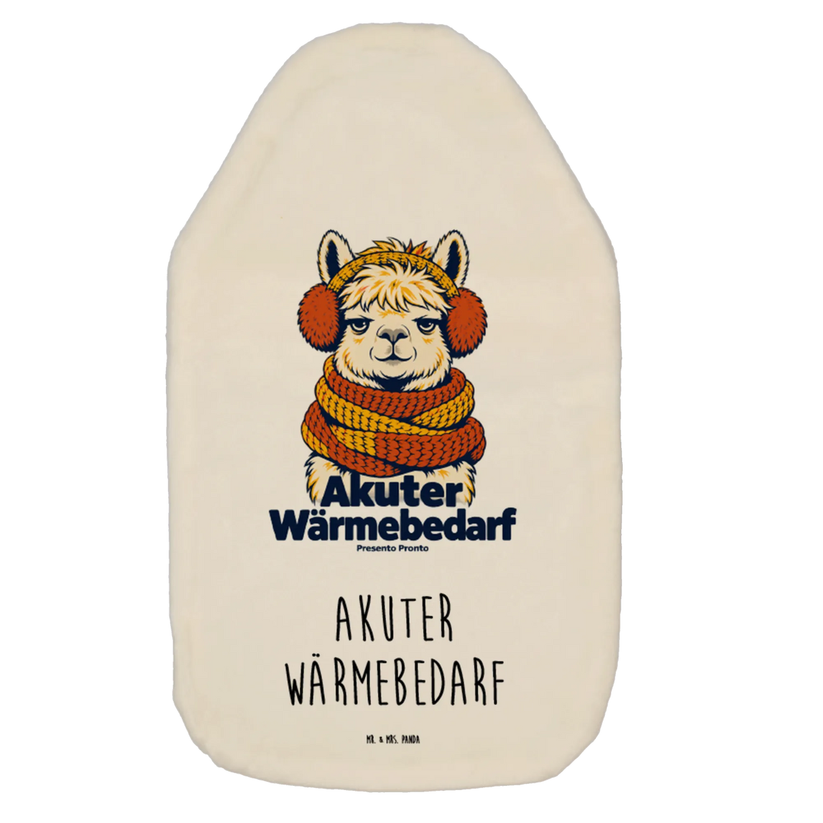 Lustige Wärmflasche für Alpaka Fans mit Strickschal|p:2016658|h:6357dd76895b22ee19cd63c453052db3