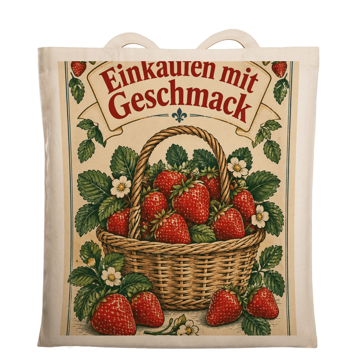 Lustige Tasche mit Erdbeeren für den Einkauf|p:2016659|h:b867b47831ce0bf10b60ee1681e9e1e9