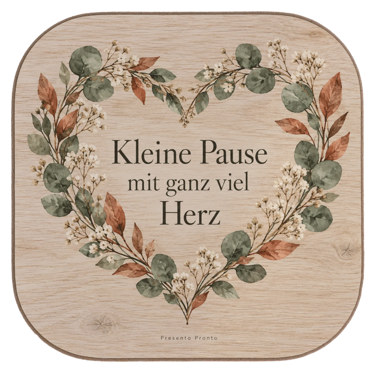 Gemütlicher Holzuntersetzer mit Herzkranz für Kaffeepausen|p:2016660|h:a7cd0ef5c07f6517ae2b4f5fc96c30e3