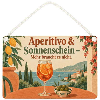 Sommerliches Cocktailschild für die Cocktailbar mit Aperolglas|p:2016665|h:6b2e222676a9cc8981a40289f6722a24