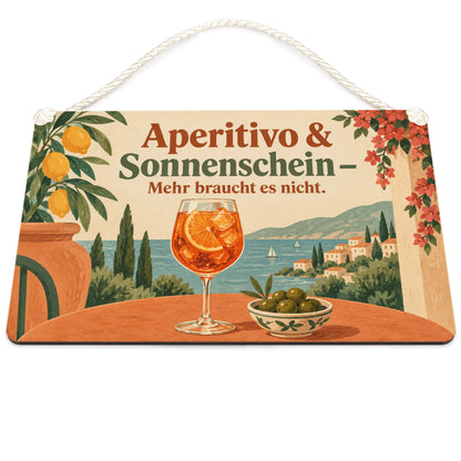Sommerliches Cocktailschild für die Cocktailbar mit Aperolglas|p:2016665|h:65320e7d4f515e842b437060553e183d