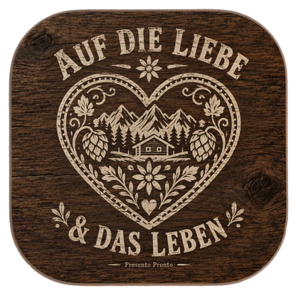 Romantischer Holzuntersetzer mit Herz für Verliebte|p:2016666|h:8271476aa2418975c3fb8f8a7ad344ab