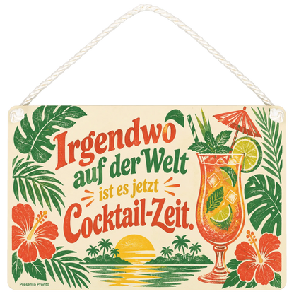 Lustiges Cocktail-Schild für die Hausbar mit Glas|p:2016671|h:605851d4216f6d3f6e3999b67670813d