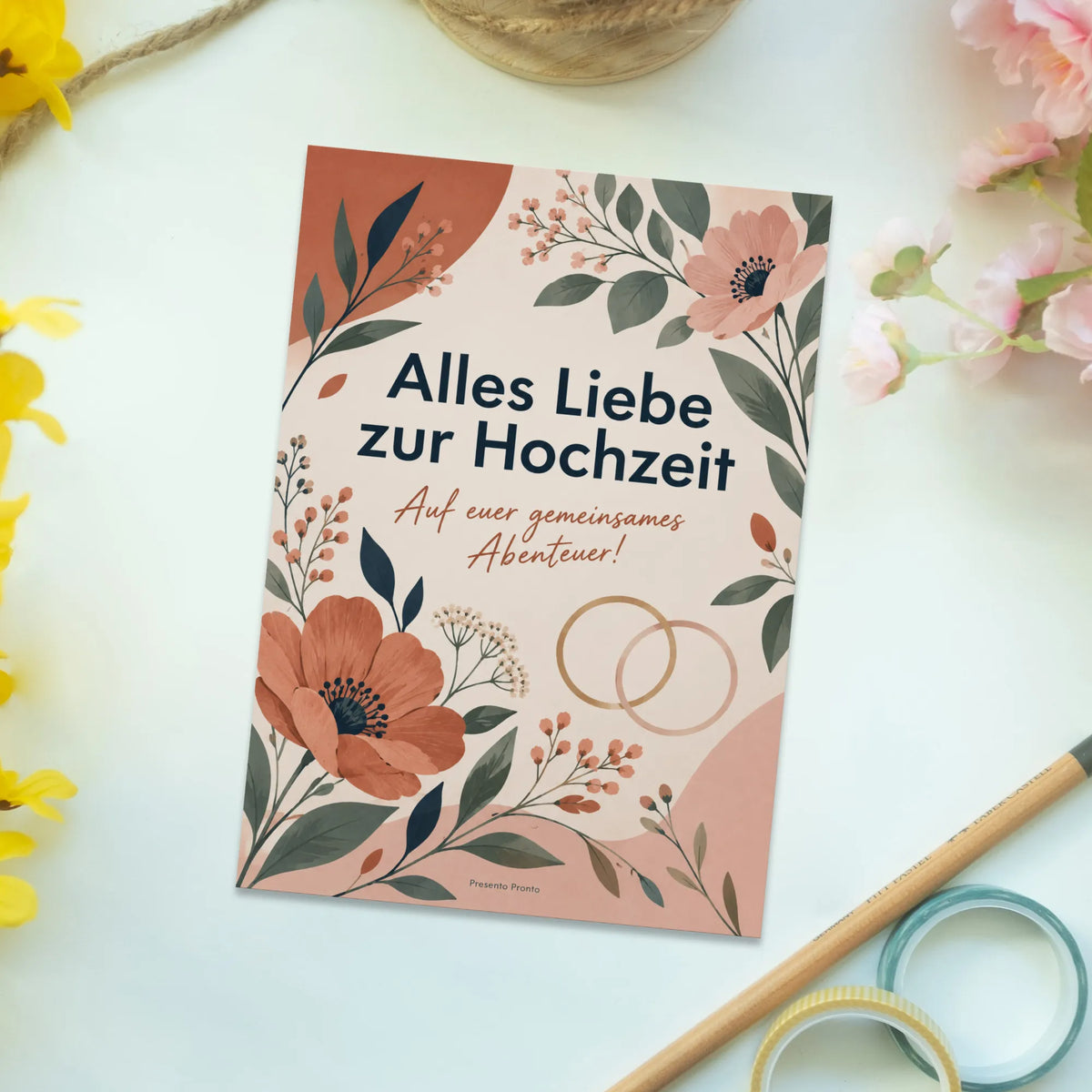 Herzliche Grußkarte zur Hochzeit mit Wildblumen|p:2016677|h:8aa0212039126cdd559fa023fdd44d9e