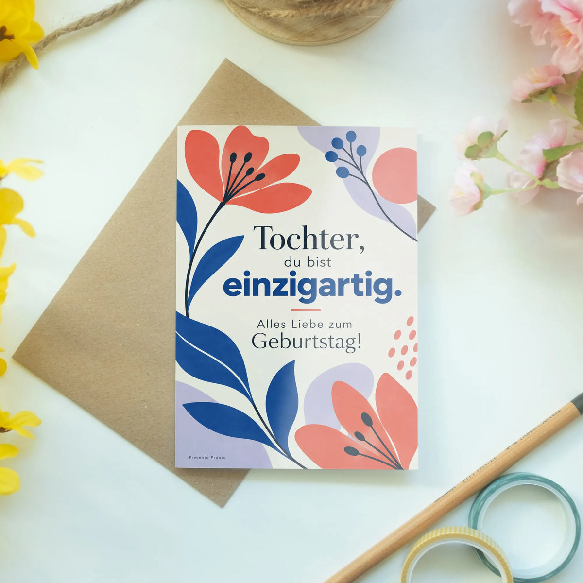 Liebevolle Geburtstagskarte für die Tochter mit Blumen|p:2016706|h:e6a58f3ce8f17bfa623fdec3cf13b2f2