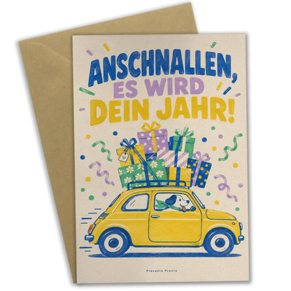 Lustige Geburtstagskarte mit Auto für Autofans|p:2016717|h:e962f1450dd50587c6b0d2efe35d9c94