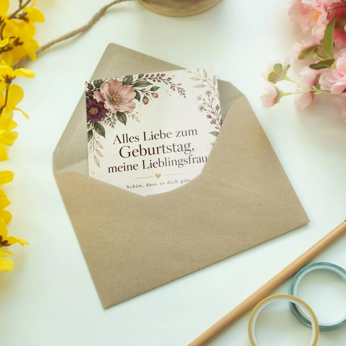 Elegante Geburtstagskarte für die Ehefrau mit Blütenzweigen|p:2016728|h:4b74f4564db3b6bc0e69f0accfe21224