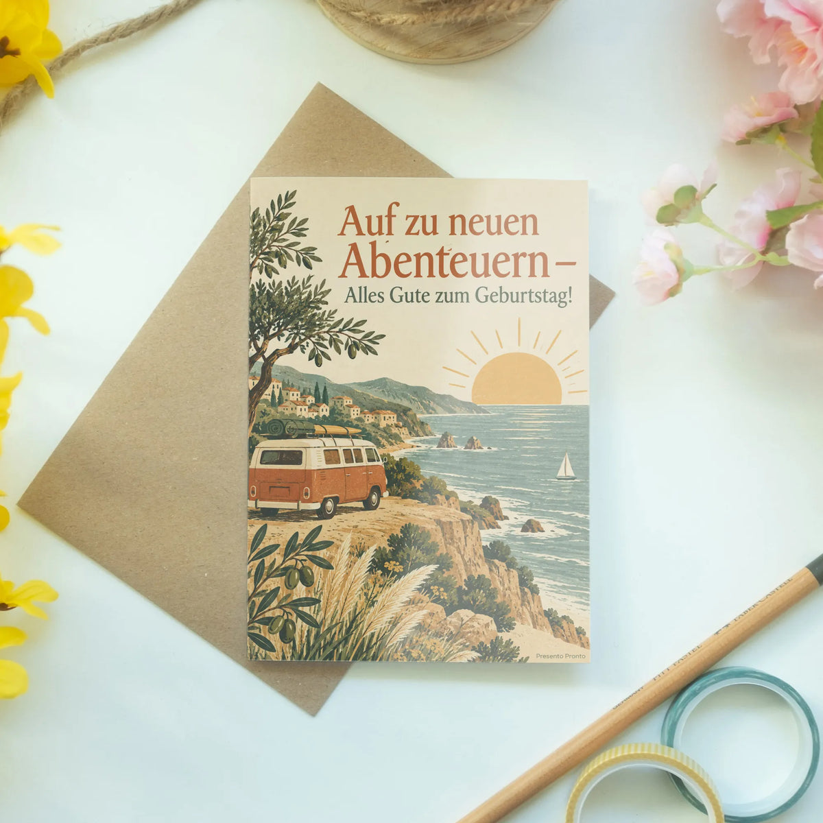 Abenteuerliche Geburtstagskarte zur Reise mit Wohnmobil|p:2016733|h:abd9991e42e034bcd027f6968a4c88e0