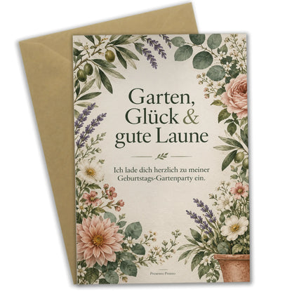 Elegante Einladungskarten zur Gartenparty mit Wildblumen|p:2016737|h:9feff3605eb2d4f0c9324cb5cb12c490