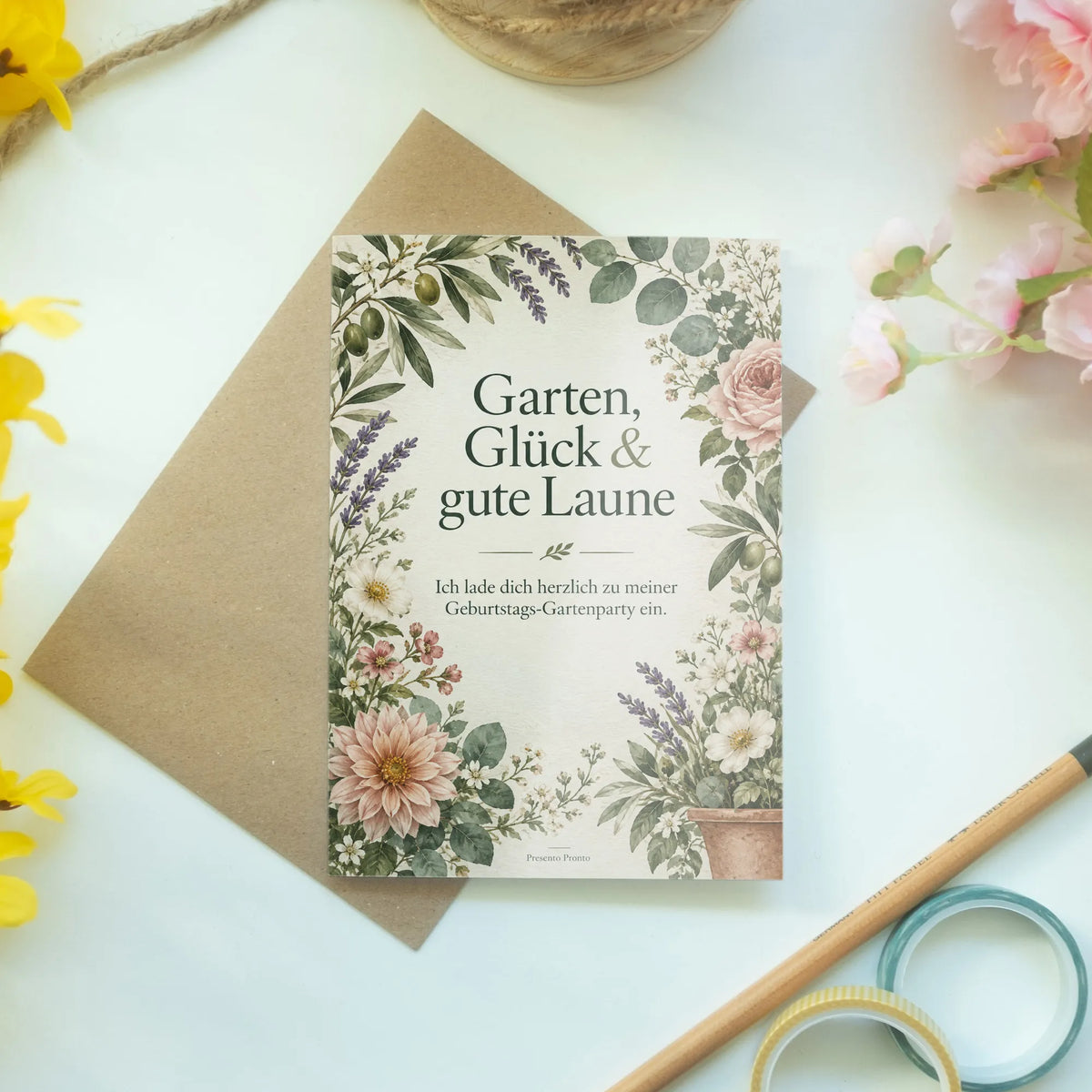 Elegante Einladungskarten zur Gartenparty mit Wildblumen|p:2016737|h:185031249d1a4fcef5ca23beacaa1277