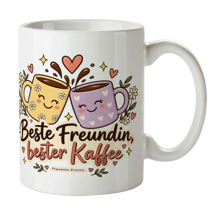 Süße Tasse für die beste Freundin mit zwei Kaffeetassen|p:2016757|h:4e26d639886b228a4dcfd6010bbb6014