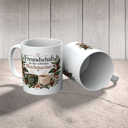 Elegante Tasse für die beste Freundin mit zwei Kaffeetassen|p:2016760|h:d0b700259d4721e3c54b177ff96ed0a2