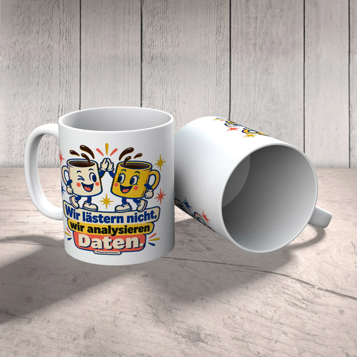 Lustige Tasse für die beste Freundin mit anstoßenden Kaffeetassen|p:2016762|h:e57548d16c0158d6b5311956e805dff1
