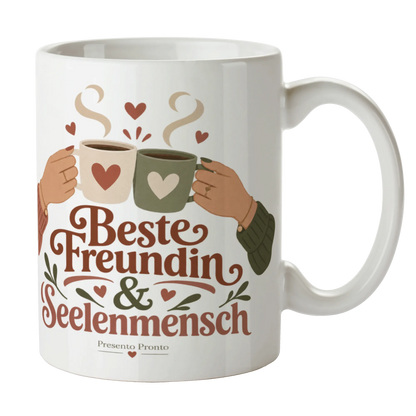 Liebevolle Tasse für die beste Freundin mit anstoßenden Tassen|p:2016763|h:0db9641cd27d0023da1d26e609de7cd7