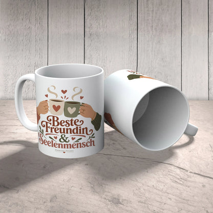 Liebevolle Tasse für die beste Freundin mit anstoßenden Tassen|p:2016763|h:97406ac16dcd1929b2d39c2665de870d