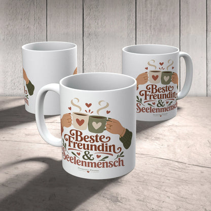 Liebevolle Tasse für die beste Freundin mit anstoßenden Tassen|p:2016763|h:e75bcd628e87d59e881b98c1a7f6a746