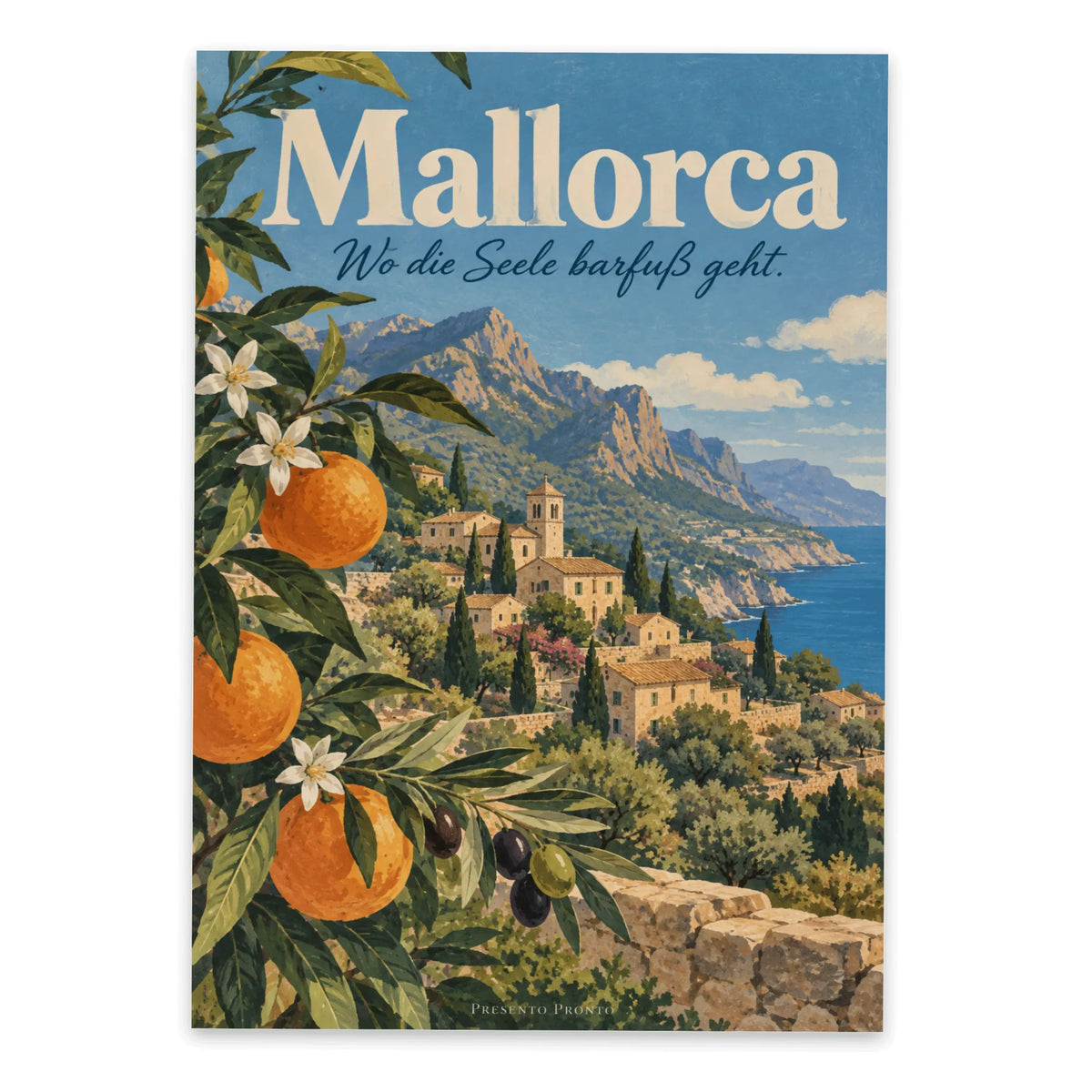 Poetische Postkarte für Mallorcafans mit Bergdorf|p:2016782|h:6ce0acb3cead698d3a51182fd19be590