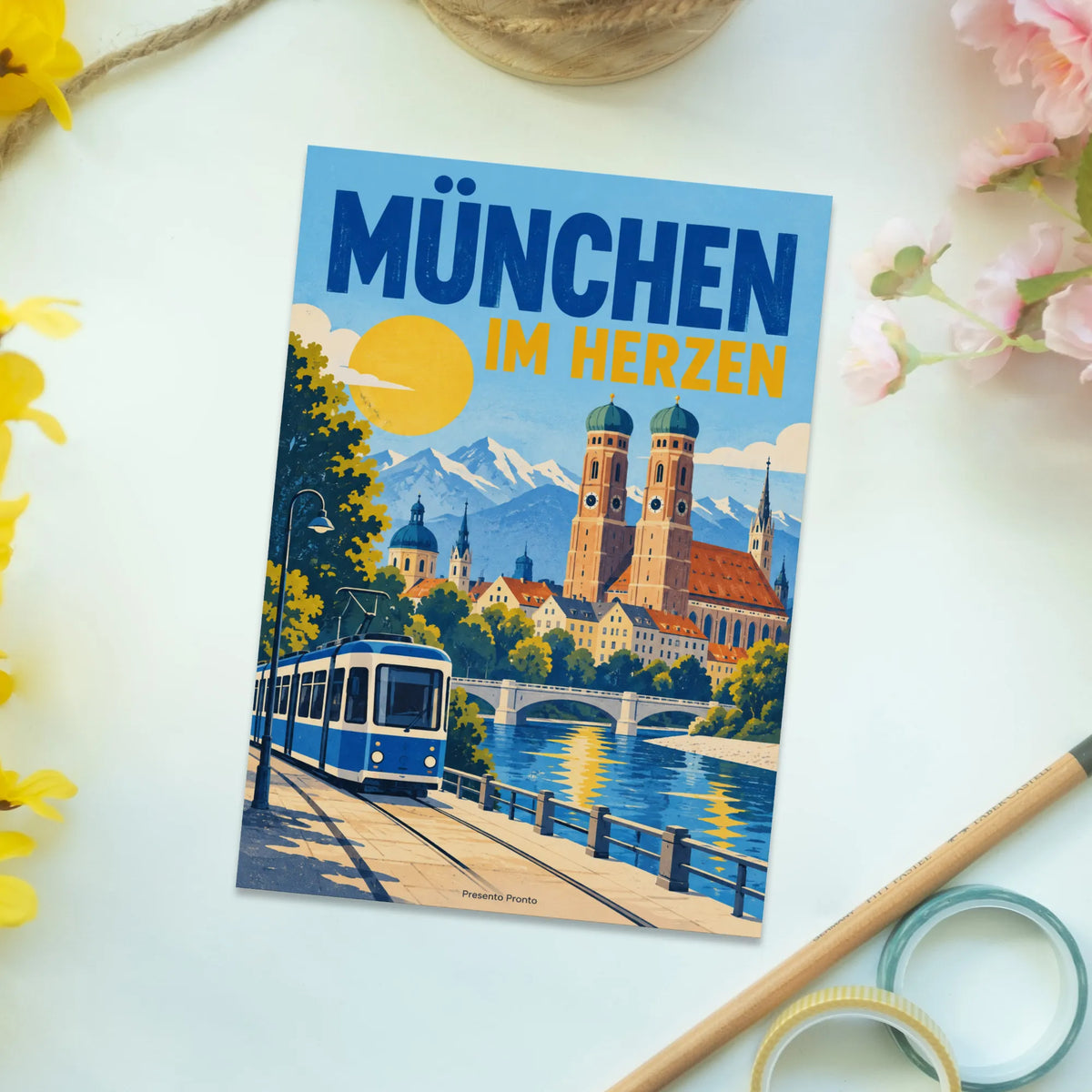 Herzliche Postkarte aus München mit Frauenkirche|p:2016785|h:cbed2398f5836751a5e88ee01b14ec40