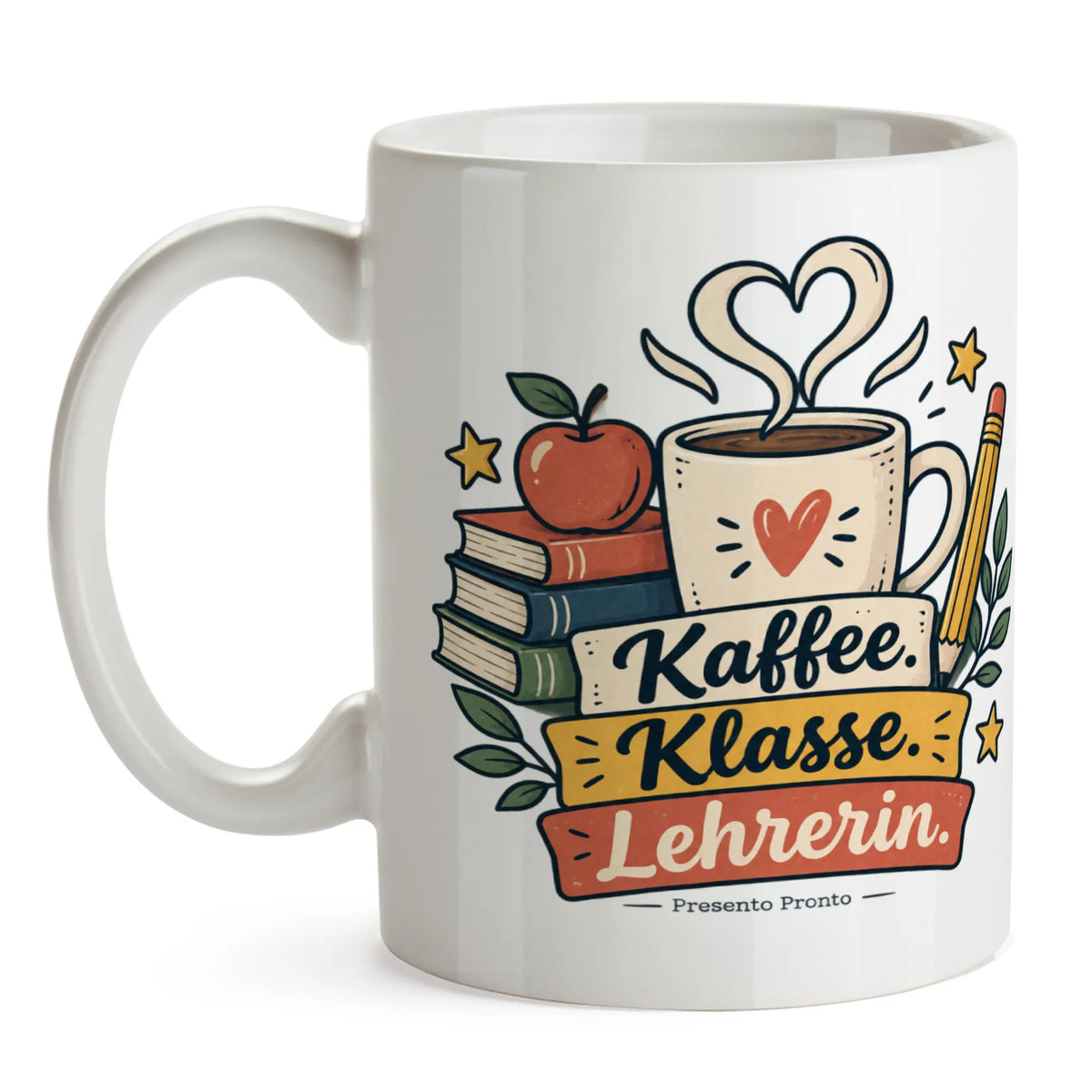 Lustige Kaffeetasse für Lehrerin mit Kaffeeherz|p:2016796|h:732ec2b8e6c9646f2954407be7052048