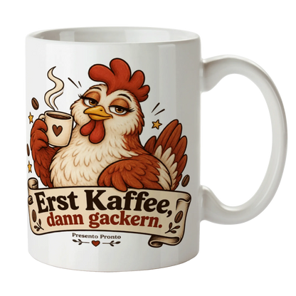 Lustige Tasse mit Huhn für Kaffeefans|p:2016800|h:cc3749357288282fc4d9109921af1d69