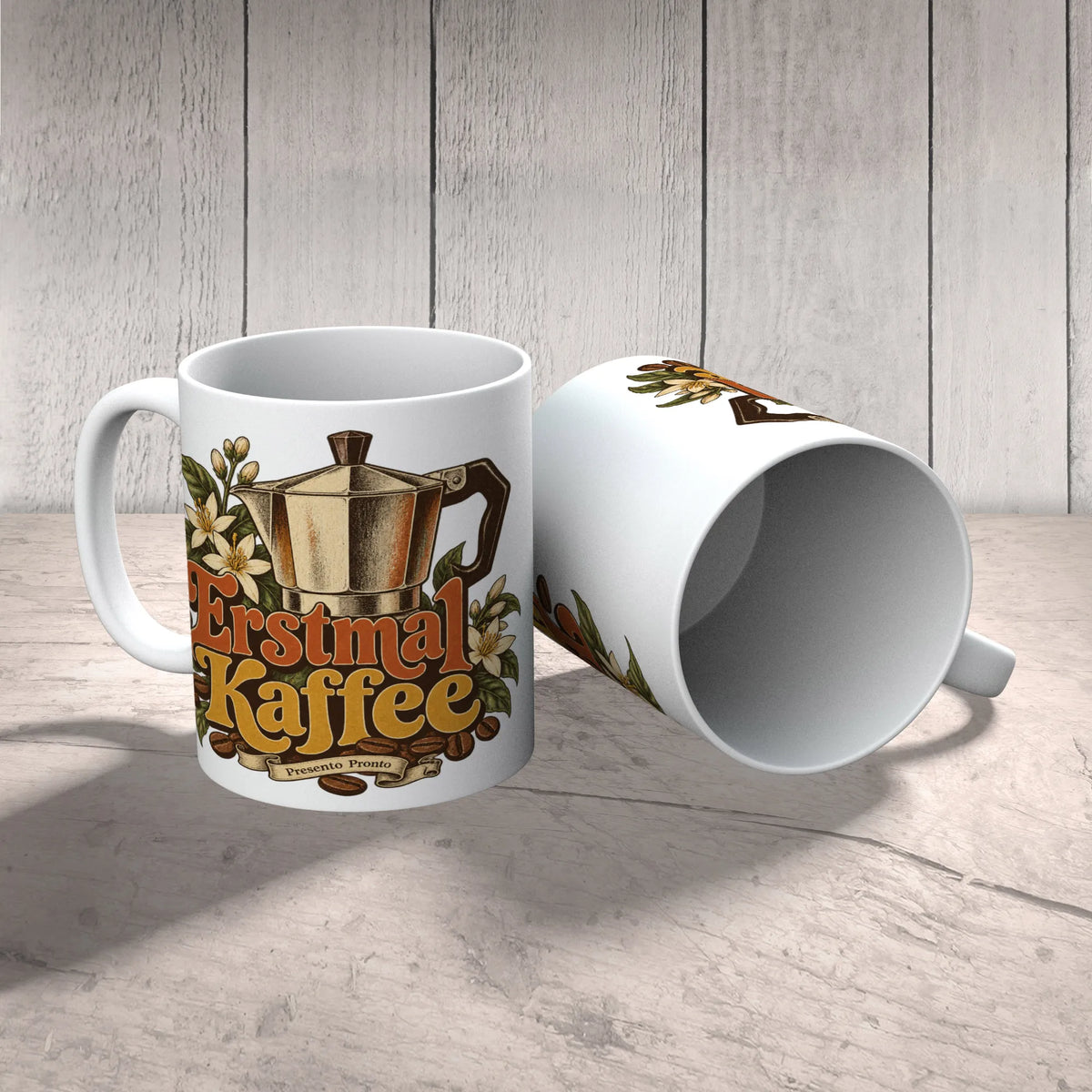 Nostalgische Vintage Tasse mit Mokkakanne für Kaffeefans|p:2016803|h:cba0b8a161eb0b0cb7aa06f0c559bc6b