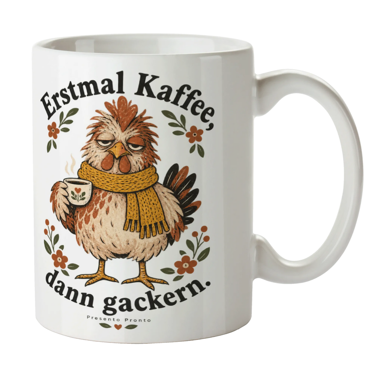 Lustige Tasse mit Huhn für Morgenmuffel zum Geburtstag|p:2016810|h:b8913e3255bced2accc28951eef0b212