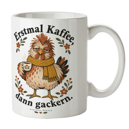 Lustige Tasse mit Huhn für Morgenmuffel zum Geburtstag|p:2016810|h:b8913e3255bced2accc28951eef0b212
