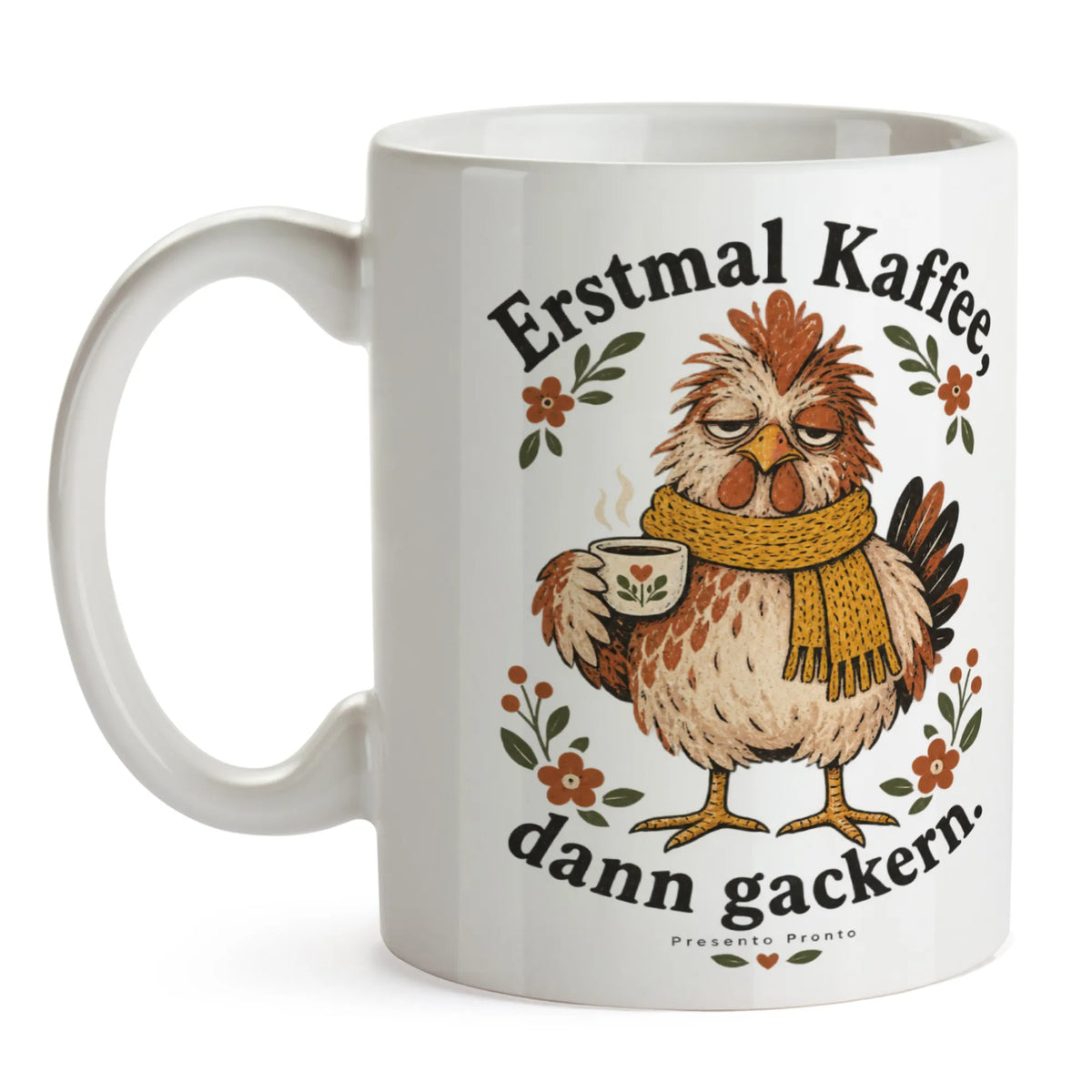 Lustige Tasse mit Huhn für Morgenmuffel zum Geburtstag|p:2016810|h:4d4f1331f1f8700e0ea52bebe960773a