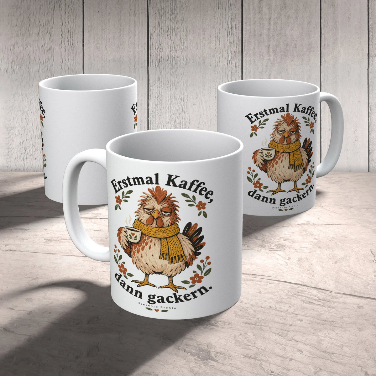Lustige Tasse mit Huhn für Morgenmuffel zum Geburtstag|p:2016810|h:ec7f578700e8c689ee1e1d0d2fed25ba