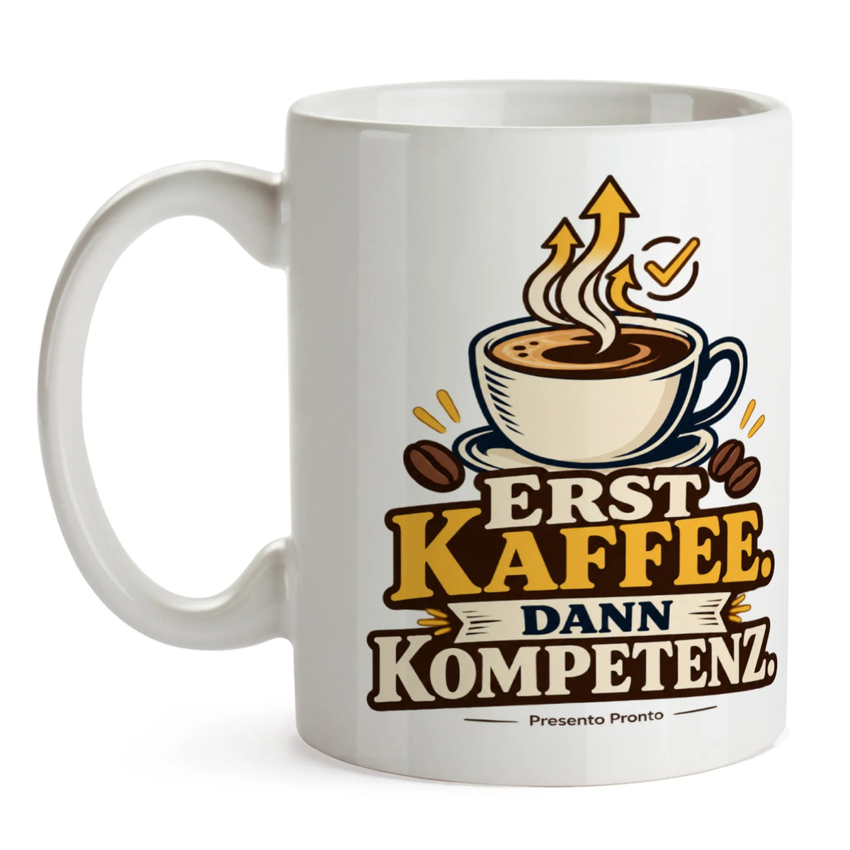 Lustige Kaffeetasse für die Arbeit mit Aufwärtspfeilen aus Dampf|p:2016812|h:2d28ba3ab99d87b8db772f34d06be304