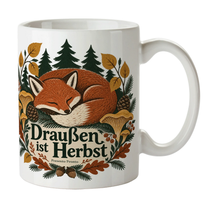 Gemütliche Herbsttasse mit schlafendem Fuchs|p:2016813|h:426161aa1061ff22d775477eadaedd42