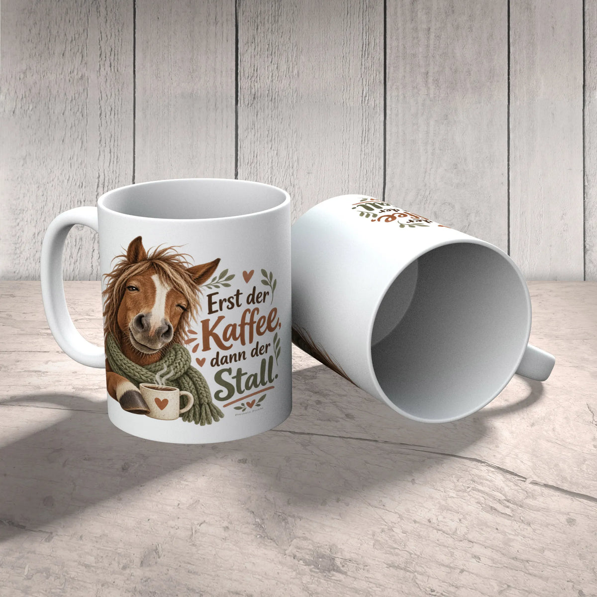 Lustige Tasse mit Pferd im Schal für Reiterinnen|p:2016817|h:2b002485e1de78f923b5cf0e5162ff6d
