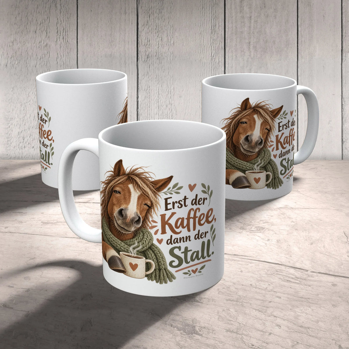 Lustige Tasse mit Pferd im Schal für Reiterinnen|p:2016817|h:b9e4ecb51290e67857fef61a9e47acc4