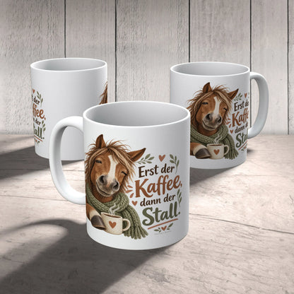 Lustige Tasse mit Pferd im Schal für Reiterinnen|p:2016817|h:b9e4ecb51290e67857fef61a9e47acc4