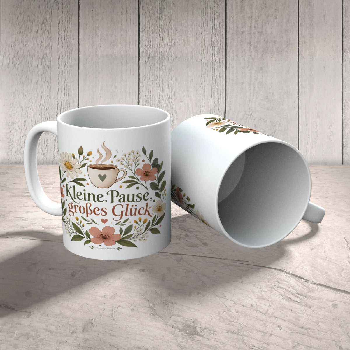 Gemütliche ästhetische Tasse für Auszeiten mit Wildblumen|p:2016822|h:131ab928c486a2b682f969acad2807d1
