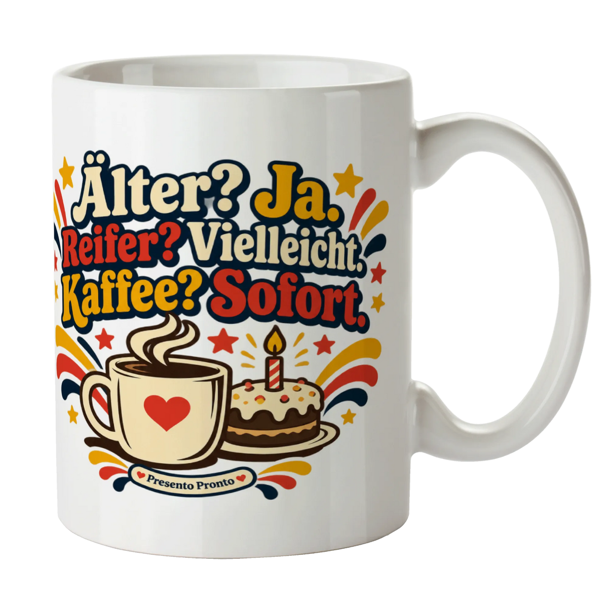Lustige Tasse zum Geburtstag mit Torte und Kaffee|p:2016831|h:69169dafc044d59e9e021d93f2aa939c
