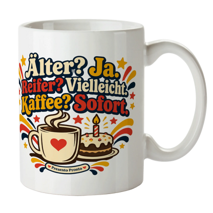 Lustige Tasse zum Geburtstag mit Torte und Kaffee|p:2016831|h:69169dafc044d59e9e021d93f2aa939c