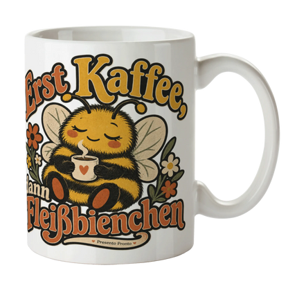 Lustige Tasse mit Biene für fleißige Kolleginnen|p:2016832|h:f2891a4a24daf13a1ce16086f1087557