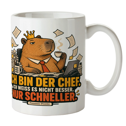 Lustige Tasse für Chef mit Capybara und Krone|p:2016835|h:05eadc24d7ce7a97b5c3de2436c02efa