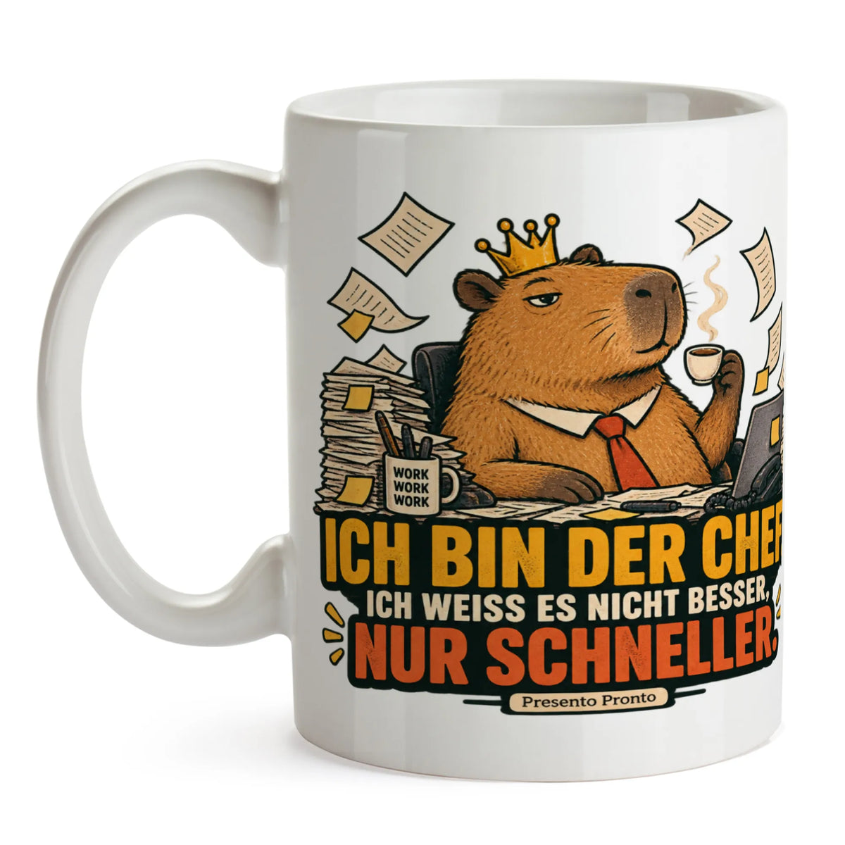 Lustige Tasse für Chef mit Capybara und Krone|p:2016835|h:73247c1476d6dd1c0aa4ae373cb1696c